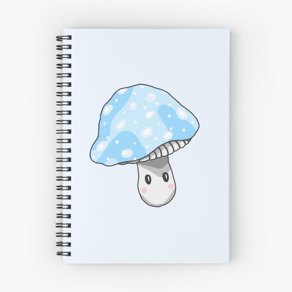 Item preview, Cute blue mushroom  designed and sold by blackygoldcat.