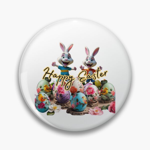 Item preview, Happy Easter Rabbits designed and sold by RoseAIArtRhythm.