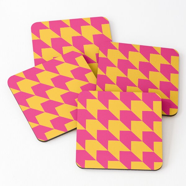 Item preview, Yellow and magenta Diagonal Arrow Pattern designed and sold by LinDraws.