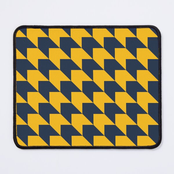 Item preview, Dark Blue and Yellow Diagonal Arrow Pattern designed and sold by LinDraws.