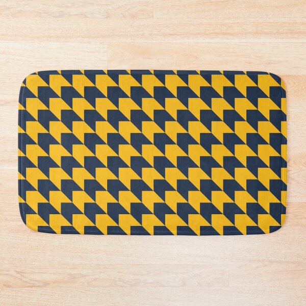 Item preview, Dark Blue and Yellow Diagonal Arrow Pattern designed and sold by LinDraws.