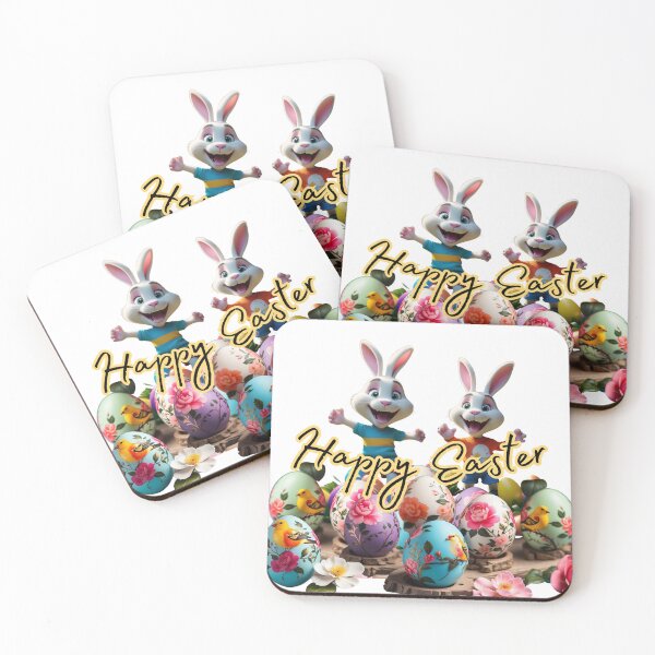 Item preview, Happy Easter Rabbits designed and sold by RoseAIArtRhythm.