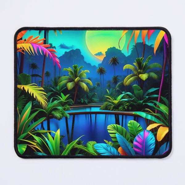 Item preview, Cool Neon Jungle Pattern designed and sold by TheArtOfPat.