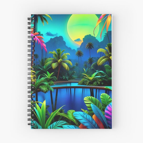 Item preview, Cool Neon Jungle Pattern designed and sold by TheArtOfPat.