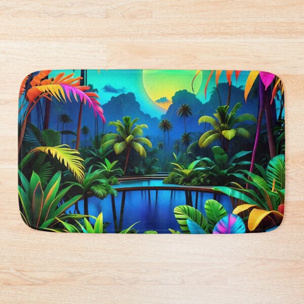 Item preview, Cool Neon Jungle Pattern designed and sold by TheArtOfPat.