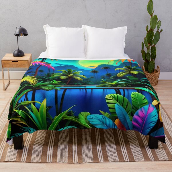 Item preview, Cool Neon Jungle Pattern designed and sold by TheArtOfPat.