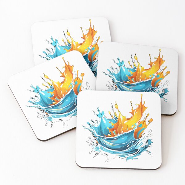 Item preview, Water Splash, splash color, Digital Print Art designed and sold by Charlygood.