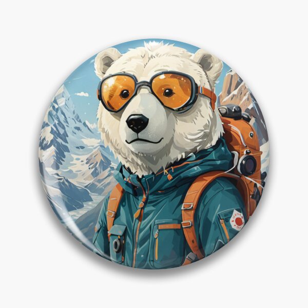 Aperçu de l'œuvre L'ours polaire fait de la randonnée sur neige créée et vendue par MeraStyle.