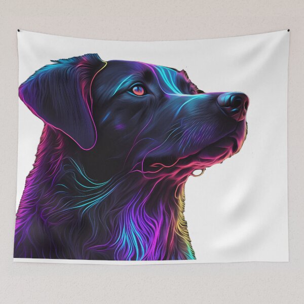 Item preview, Brilliant Bark: Neon Dog Artistry designed and sold by 7venty.