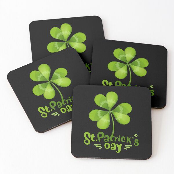 Item preview, Happy St. Patrick's Day! Celebrate in green with clover. Cheers!  designed and sold by UnCoverDesign.