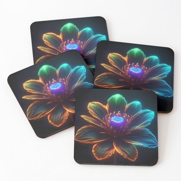 Item preview, Amazing Bioluminescent Neon Flower designed and sold by Artful Dreams.