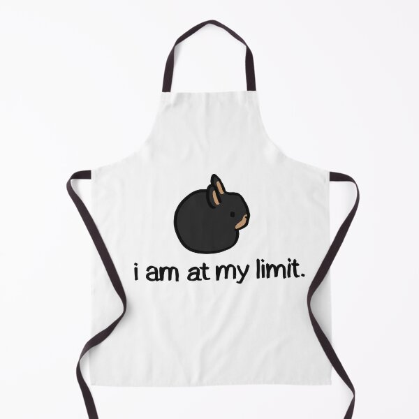 Item preview, “I am at my limit” Bunny rabbit black and caramel version designed and sold by FoxDew.