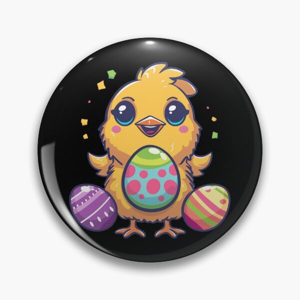 Item preview, Easter Kawaii Chicken With Eggs designed and sold by DreamVibeShirt.