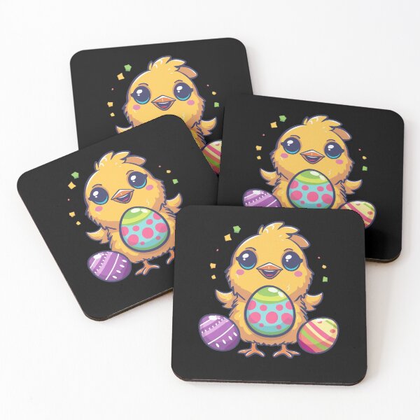 Item preview, Easter Kawaii Chicken With Eggs designed and sold by DreamVibeShirt.