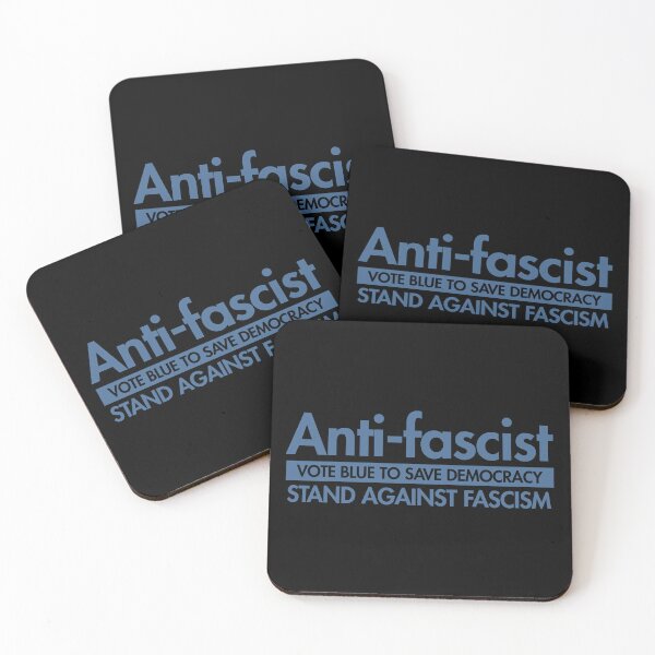 Item preview, Anti-fascist - vote blue to save democracy (blue gray) designed and sold by Thelittlelord.