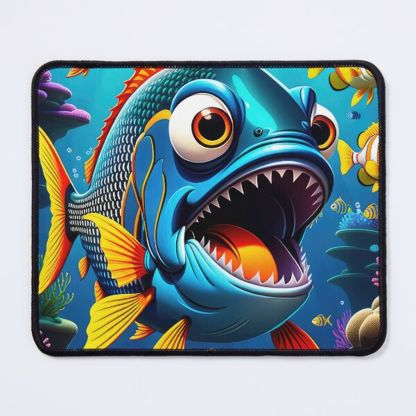 Item preview, Crazy Fish - 1 designed and sold by cyberartstudiox.