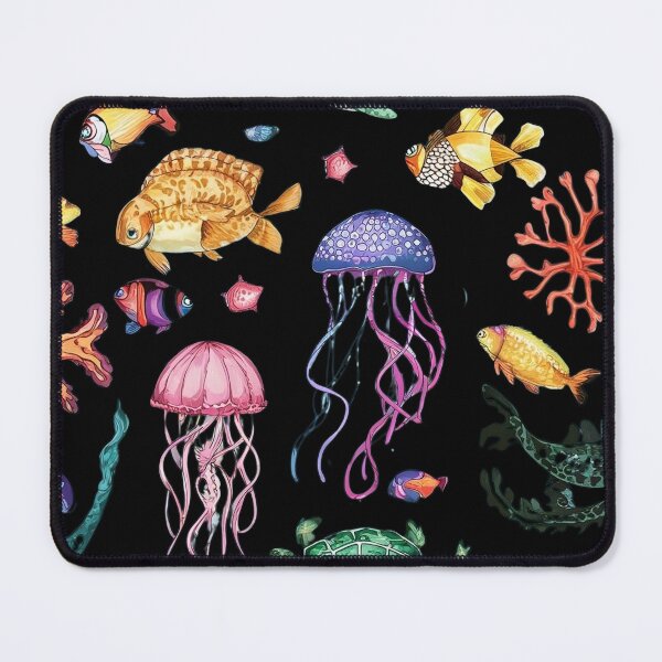 Item preview, Ocean Odyssey: Colorful Sea Creatures Pattern Art designed and sold by DunuStore.