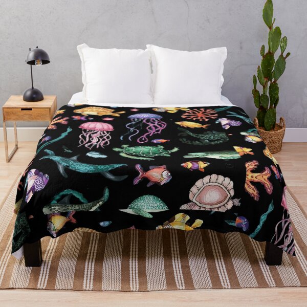 Item preview, Ocean Odyssey: Colorful Sea Creatures Pattern Art designed and sold by DunuStore.