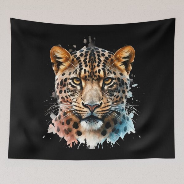 Item preview, Leopard Portrait designed and sold by MyTshirtArt.