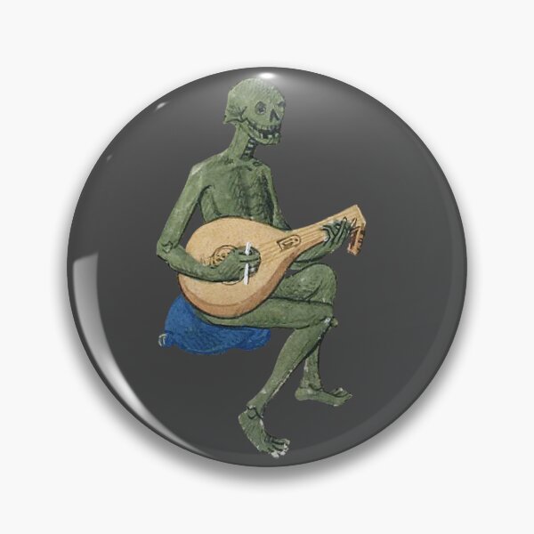 Artikel-Vorschau von Weird Medieval Skeleton spielt das Lyra-Mem, designt und verkauft von elinaarbidane.