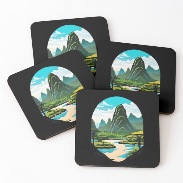 Item preview, guilin and lijiang river national park designed and sold by EuropeanPrints.