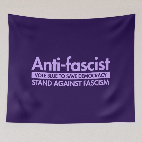 Item preview, Anti-fascist - vote blue to save democracy (lavender) designed and sold by Thelittlelord.