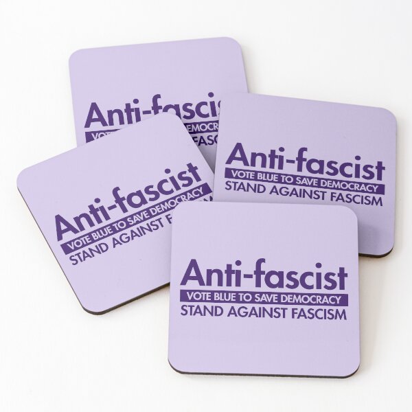 Item preview, Anti-fascist - vote blue to save democracy (purple) designed and sold by Thelittlelord.
