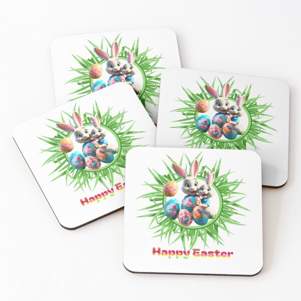 Item preview, Happy Easter Rabbits designed and sold by RoseAIArtRhythm.