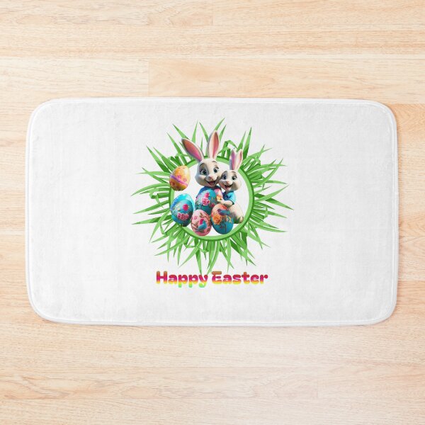 Item preview, Happy Easter Rabbits designed and sold by RoseAIArtRhythm.