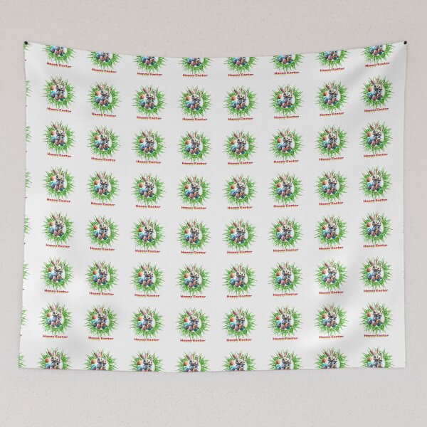 Item preview, Happy Easter Rabbits designed and sold by RoseAIArtRhythm.