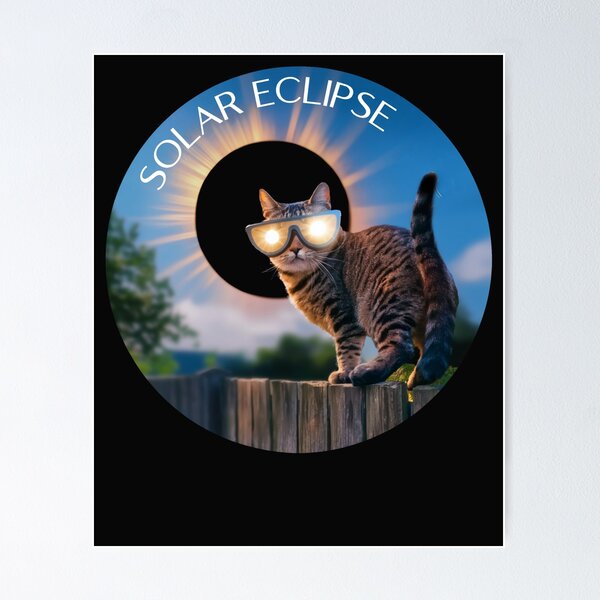 Item preview, Solar Eclipse Cat no background designed and sold by Endless Projects.