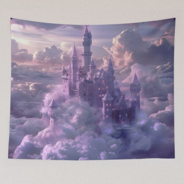 Item preview, Castle in the clouds digital art designed and sold by Aroeldesigns.