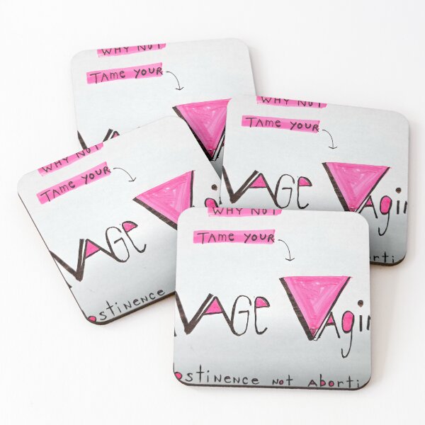 Item preview, SAVAGE VAGINA.    Abstinence not abortion. designed and sold by TresNegritos.