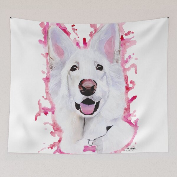 Item preview, White Swiss Shepherd designed and sold by Luke Tomlinson Artwork.