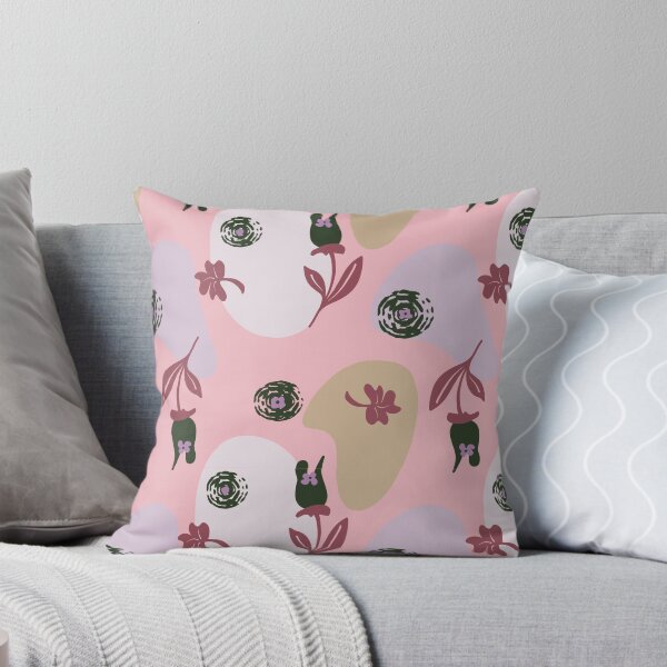 Item preview, Abstract floral pattern pink designed and sold by Karin Schön.