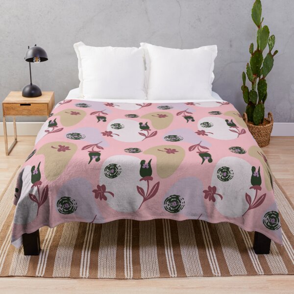 Item preview, Abstract floral pattern pink designed and sold by Karin Schön.