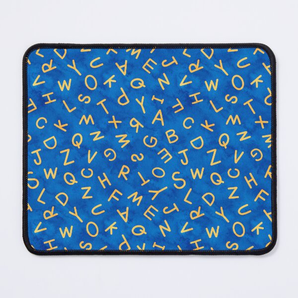 Item preview, Watercolor alphabet-blue and yellow designed and sold by inkbearblue.