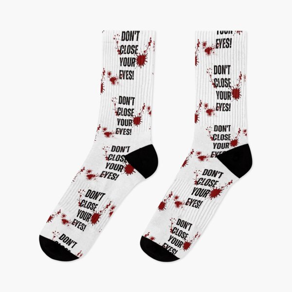 Item preview, Don't Close Your Eyes Horror Movie Trope | Bloody Halloween Scare designed and sold by ASeasonalFlair.
