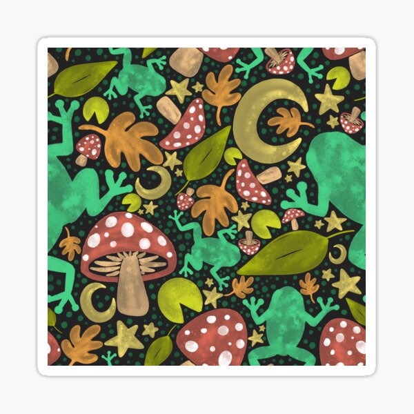 Item preview, Nighttime Frogs designed and sold by serafineaandd.