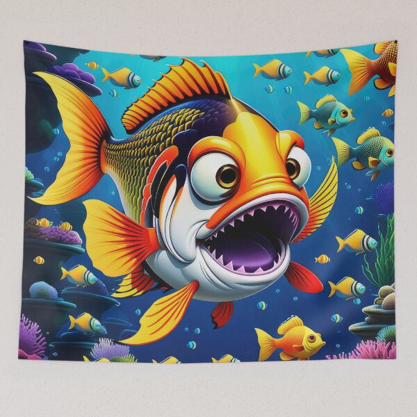Item preview, Crazy Fish - 3 designed and sold by cyberartstudiox.