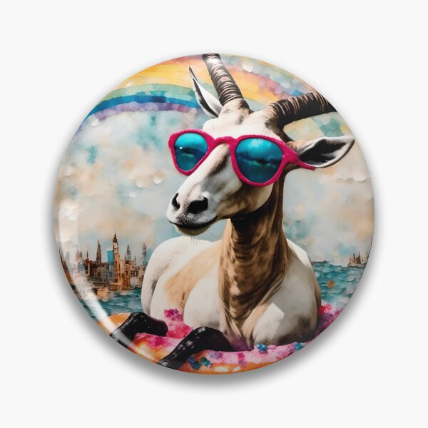 Item preview, Oryx floating on the river designed and sold by Angelandspot.
