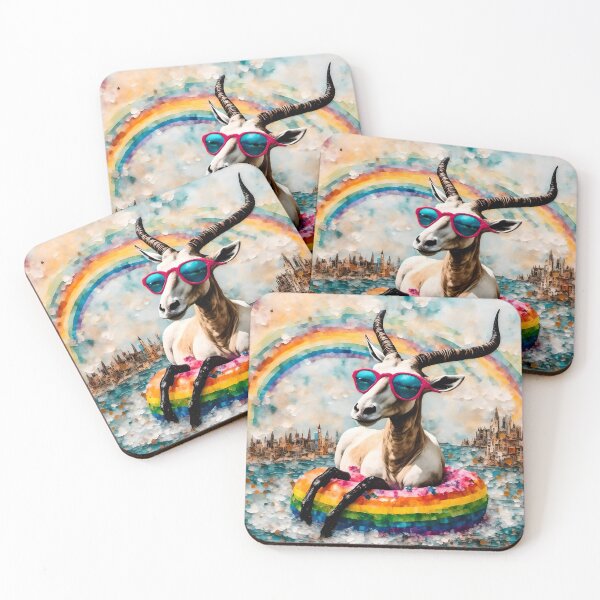 Item preview, Oryx floating on the river designed and sold by Angelandspot.
