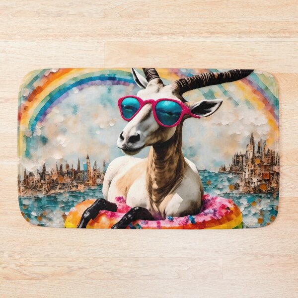 Item preview, Oryx floating on the river designed and sold by Angelandspot.