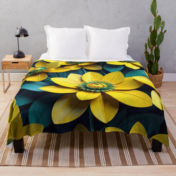 Artikelvorschau, Yellow Summer Flower Pattern entworfen und verkauft von TheArtOfPat.