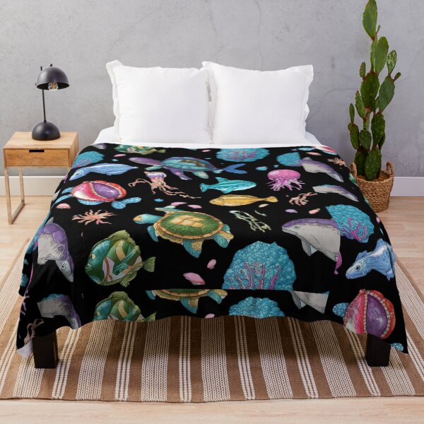 Item preview, Aqua Dreams: Vibrant Patterns of Underwater Creatures designed and sold by DunuStore.