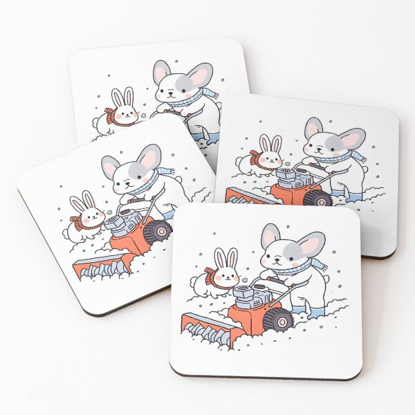 Item preview, Snow Blower Collaboration of French Bulldog and Snow Bunny designed and sold by zzz888.