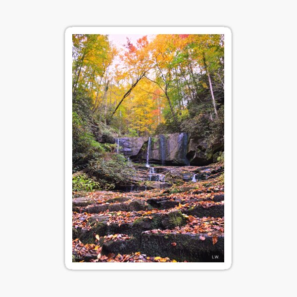 Item preview, Virginia Hawkins Falls Pickens County South Carolina In Autumn Vertical 2 designed and sold by LisaWootenPhoto.