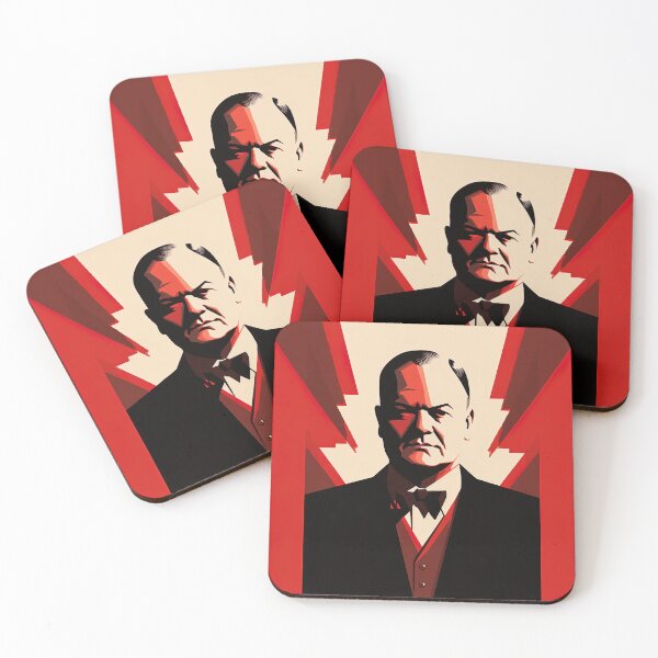 Item preview, Herbert Hoover | Red minimalism designed and sold by ComicsFactory.
