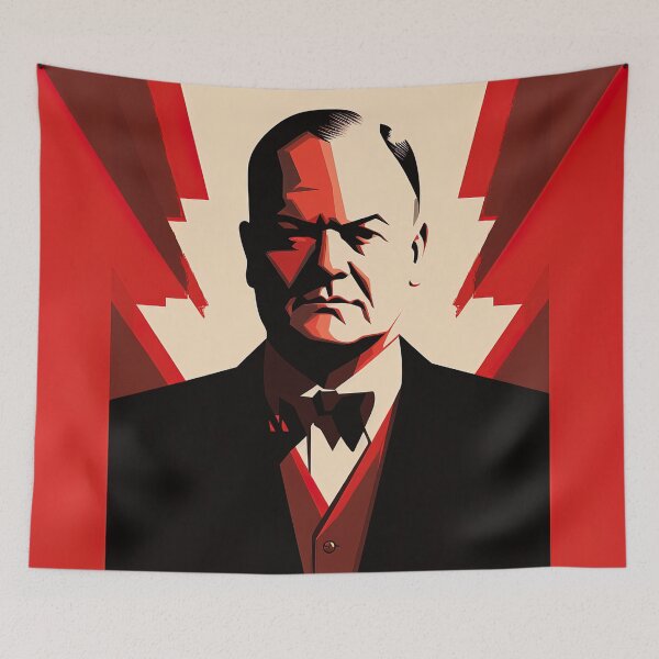 Item preview, Herbert Hoover | Red minimalism designed and sold by ComicsFactory.