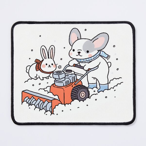 Item preview, Snow Blower Collaboration of French Bulldog and Snow Bunny designed and sold by zzz888.